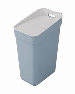 Curver Koš za odpadke Curver Ready To Collect 30 l, svetlo siv, z nosilcem za steno