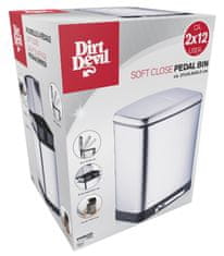 Dirt Devil Koš za ločeno zbiranje odpadkov 2 x 12 l s tihim zapiranjem