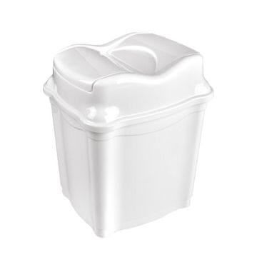 eoshop Pravokotni plastični koš za smeti WHIRPOOL z nagibnim pokrovom 9 l, mix barv