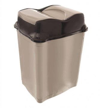 eoshop Plastični koš za smeti WHIRPOOL z nihajnim pokrovom, 28 l, pravokoten, mix barv