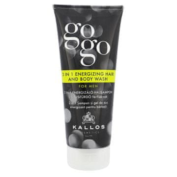 Kallos Gogo 2 in 1 Energizing Hair And Body Wash učvrstitven gel za prhanje 2in1 za moške