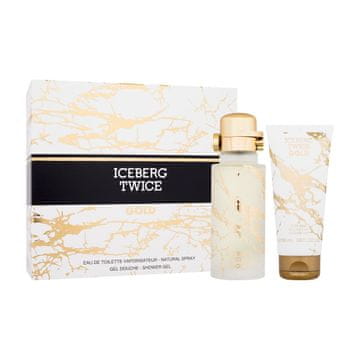 Iceberg Twice Gold darilni set toaletna voda 125 ml + gel za prhanje 100 ml za moške