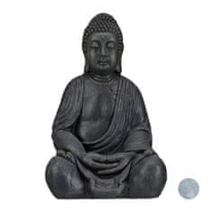 Northix Figura Buda, 50 cm, poliresin, odporna na dež in mraz