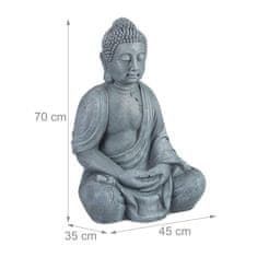 Northix Kip Bude, meditativna figura, odporen na vremenske vplive, za notranjo in zunanjo uporabo