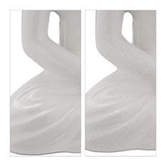 Northix Figura bele Bude, 18 cm, keramična, odporna na zmrzal