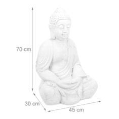 Northix Figura bele Bude, 70 cm, poliresina, odporna na zmrzal