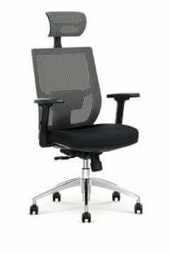 Halmar Ergonomski pisarniški stol Admiral - siva/črna, MULTIBLOCK mehanizem
