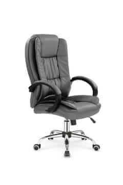Halmar Ergonomski pisarniški stol Relax, siva eko usnje