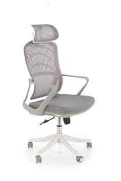 Halmar Ergonomski pisarniški stol VESUVIO 2, nastavljiv, jasan/bela, TILT mehanizem