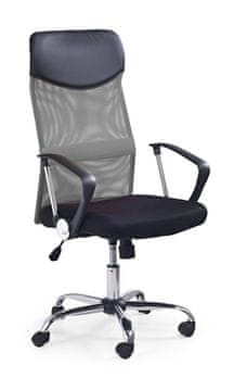 Halmar Ergonomski Pisalni Stol VIRE, Siva/Črna, Nastavljiva Višina