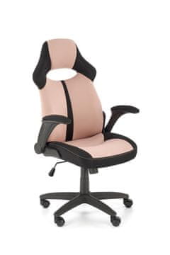 Halmar Ergonomski pisarniški stol Bloom, roza/črna