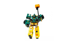 Alpha Group Quantum Heroes Dinoster Stego Tron robot veliki raptor, 2v1