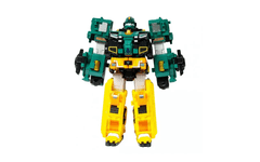 Alpha Group Quantum Heroes Dinoster Stego Tron robot veliki raptor, 2v1