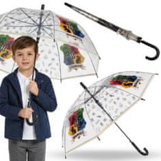 sarcia.eu Harry Potter HOGWARTS otroški dežnik za dečka, zložljiv, prozoren, samodejni dežnik