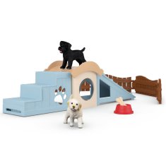 Schleich SLH42763 Schleich Farm World Igrišče za mladičke, komplet s figuricami psov in dodatki 3+