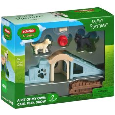 Schleich SLH42763 Schleich Farm World Igrišče za mladičke, komplet s figuricami psov in dodatki 3+