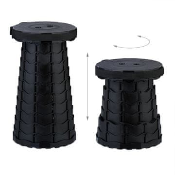 Northix Teleskopski zložljiv kamping stol nastavljiva višina