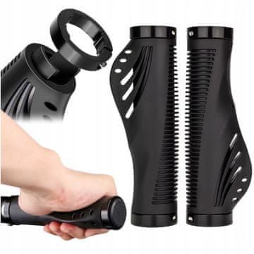 Korbi Gearox gumijasti ročaji krmila, črni