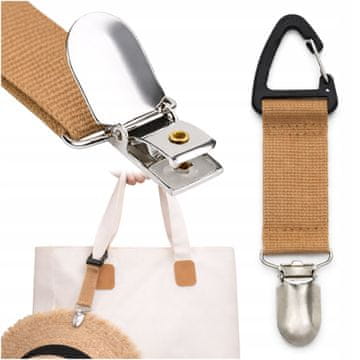 Korbi Sponka za klobuk za prtljago, rjava