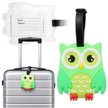 Korbi Zelena sovica oznaka za prtljago WZ1