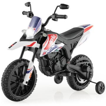 Northix Otroški električni motocikel 12V z kolesi za trening, glasbo in žarometi