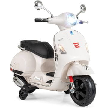 Northix Otroški električni motor z LED lučmi in hupo bel VESPA