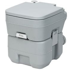 Northix Prenosno kamp WC 20L HDPE mobilno stranišče sivo 100 kg