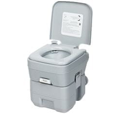 Northix Prenosno kamp WC 20L HDPE mobilno stranišče sivo 100 kg