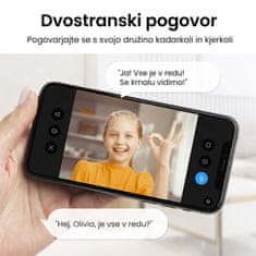 Aosu P1 Pro notranja kamera, 4MP, WiFi, s 360° sledenjem (C2P)