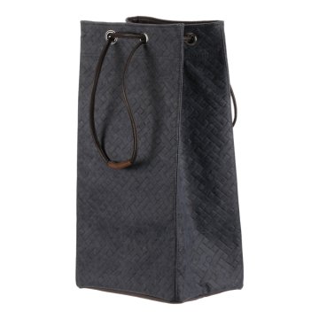 Autronic Tekstilna košara za perilo z vrvico, modra, 35 × 27 × 69 cm