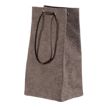 Autronic Siva tekstilna košara za perilo z vrvico, 69 x 35 x 27 cm