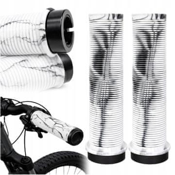 Korbi Gearox kolesarski ročaji, gumijasti beli