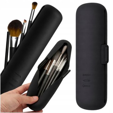 Korbi Silikonski etui za čopiče, črn