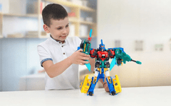 Alpha Group Quantum Heroes Dinoster Metatron robotski set, 4v1