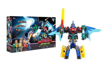 Alpha Group Quantum Heroes Dinoster Metatron robotski set, 4v1