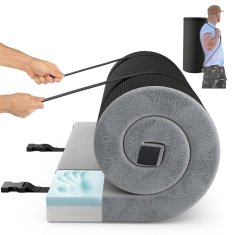 Northix Kamp vzmetnica spominska pena 188x78 cm 6.5cm siva nepremočljiva