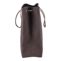 Autronic Zložljiva rjava košara za perilo iz blaga z vrvico 35 × 27 × 68 cm