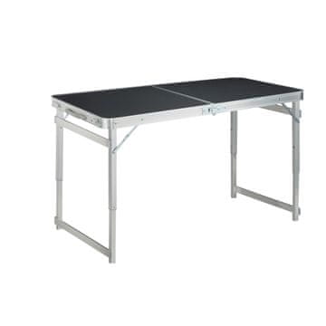 Northix Zložljiva kamp miza 5v1 z 4 stoli aluminij 120x60 cm set