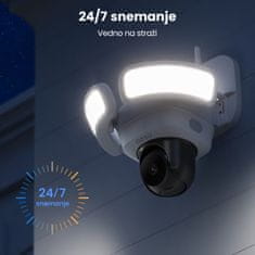 Aosu FloodlightCam Pro kamera z reflektorjem, 5MP, WiFi, 360° (L5P)