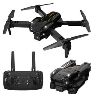 Lean-toys Aku. LED zložljiv dron s HD kamero 2,4 GHz SY16 FLOW HOVER