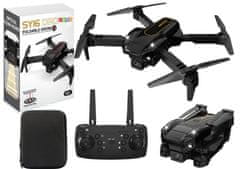 Lean-toys Aku. LED zložljiv dron s HD kamero 2,4 GHz SY16 FLOW HOVER