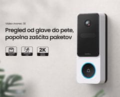 Aosu SE video domofon, 2K, WiFi, z zaznavanjem oseb in paketov (V8E)