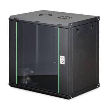 Digitus zidni kabinet 12U 638 600x450 črn sestavljen DN-19 12-U-EC-SW
