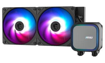 MSI vodni hladilnik CPU MAG CORELIQUID A13 240/ 2x 120mm ARGB ventilator
