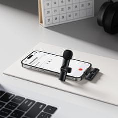Borofone BFK16 brezžični lavalier mikrofon Lightning, črn