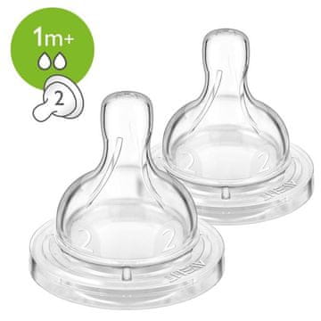 Philips AVENT Anti-colic/Classic+ 2 Slow Flow dude 1m+, 2 kosa