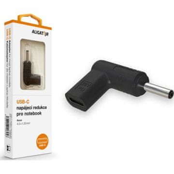 Aligator USB-C zmanjšanje napajanja NTB 4,0*1,35 mm