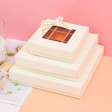 Škatla za pralineje 9x6x4cm bela 5 kosov - Cakesicq