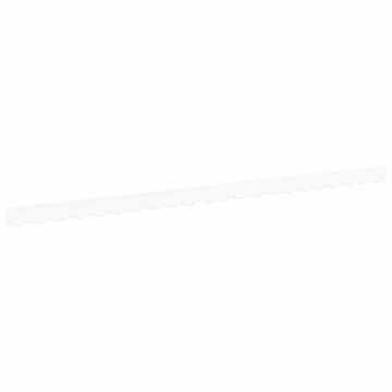 Vidaxl Zamenjava senčila za awning Bela 480 x 20 cm Poliester