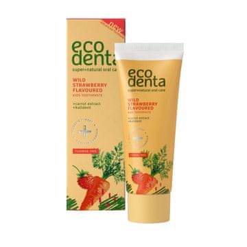 Ecodenta Toothpaste Wild Strawberry Flavoured zobna pasta za otroke z okusom jagode